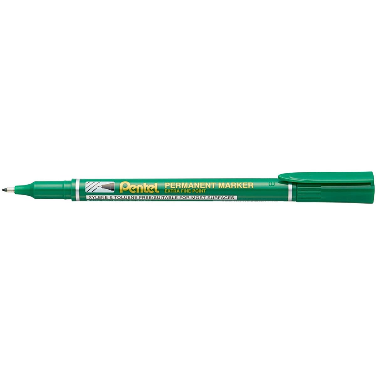 Pentel - pennarello indelebile NF450-D, verde