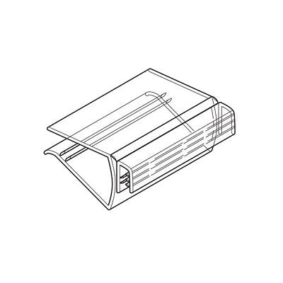 Klika - Mensola SuperGrip Porta segnaletica 38 mm stretto modifica 3 pezzi
