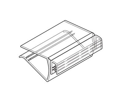 Klika - Estante SuperGrip Porta carteles 38mm edición estrecha 3 piezas