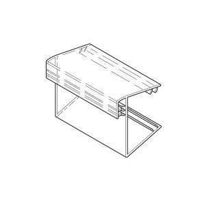 Klika - SuperGrip shelf Signholder 38mm wide