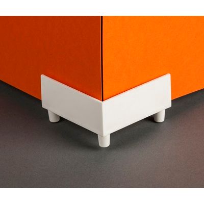 Klika - Base espositiva in plastica bianca 3 pezzi