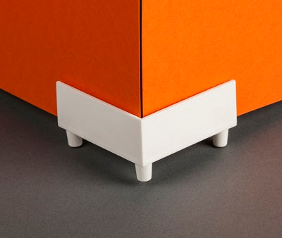 Klika - Base espositiva in plastica bianca 3 pezzi