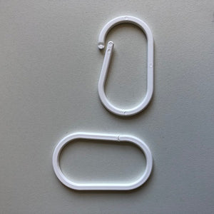 Klika -  Displayring wit ovaal 50mm 100 stuks