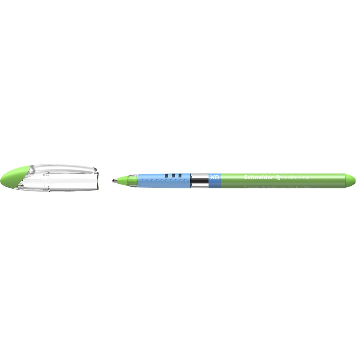 Schneider - Penna a sfera Slider Basic, extra larga, verde