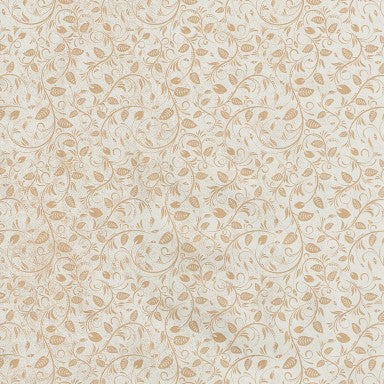 Klika - Gift wrapping paper Gift wrapping paper Brown leaves in white on brown 50 cm