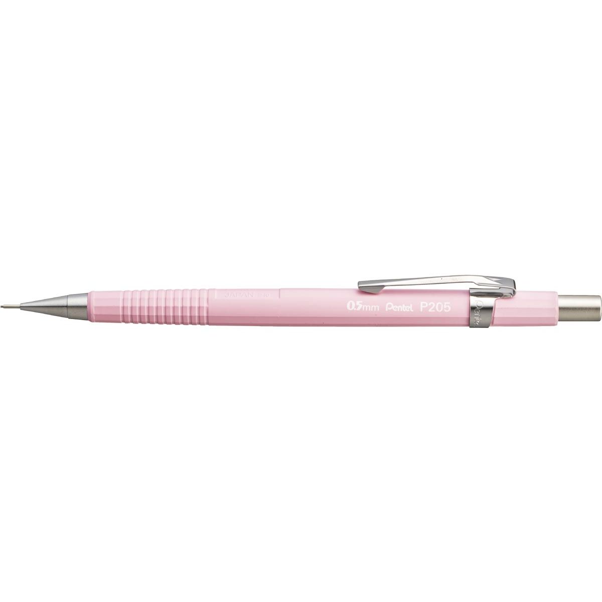 Pentel - portaminas para minas de lápiz: 0,5 mm, cuerpo rosa pastel
