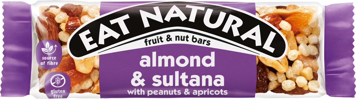 EAT NATURAL - Eat Natuaral reep, amandel, abrikozen en yoghurt, 40g