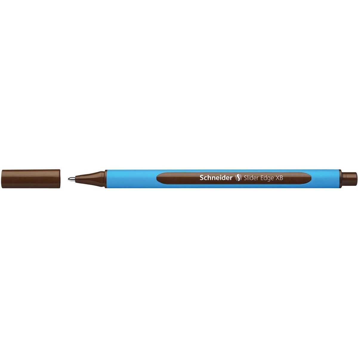Schneider - Bolígrafo Slider Edge, extra ancho, marrón