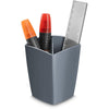 Gloss von CEP – Stiftebox mit 2 Fächern, grau