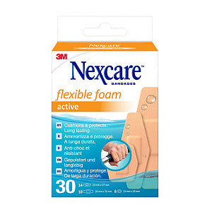Nexcare - Active flexible foam pleisters 30 verpakking | Pak a 30 stuk