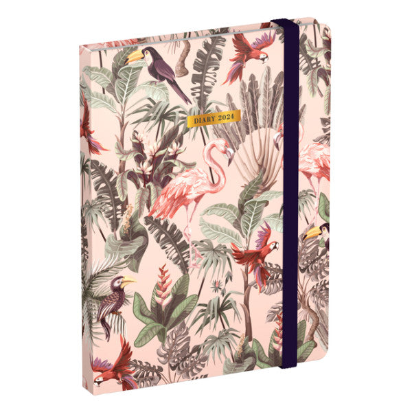 Agenda 2024 Lannoo Tropical Birds 7 Tage/2 Seiten 110x150