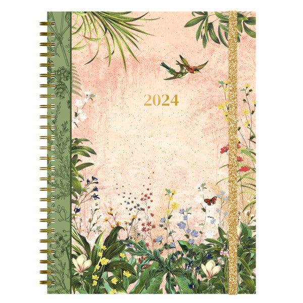 Agenda 2024 Lannoo Bureau Botanic 7 Tage/2 Seiten 170x230 Wire-O