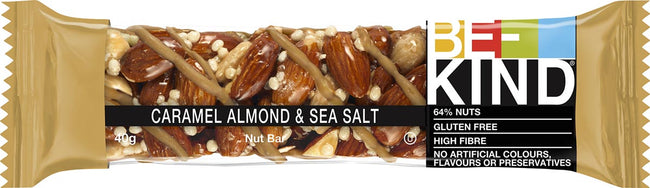 Be Kind - Be-Kind bar Caramel Almond Sea Salt, 40 g, pack of 12 pieces