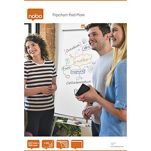 NOBO - PAPIER DE RAPPORT NOBO 65X95.5 cm BLANCO 50VEL