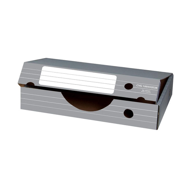 Elba - horizontal archive box, ft 45 x 34 x 8.8 cm, gray and white