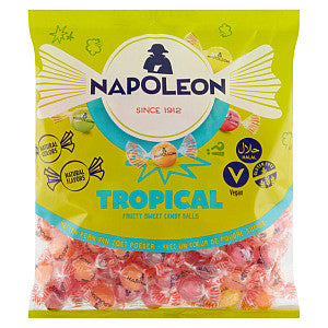Napoleon - Snoep napoleon tropical sweet zak 1kg | Zak a 1000 gram | 5 stuks