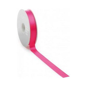 Satijnlint PREMIUM Double face 16mm x 25 meter Fuchsia