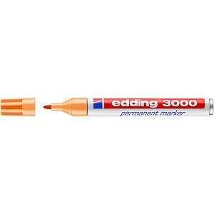 Edding - Viltstift edding 3000 rond 1.5-3mm lichtoranje | 1 stuk | 10 stuks