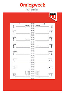 Quantore - Weekomlegkalender 2024 | 10 stuks