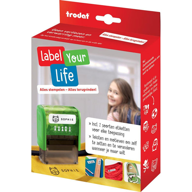 Trodat -  Label Your Life textiel-stempel, Nederlands