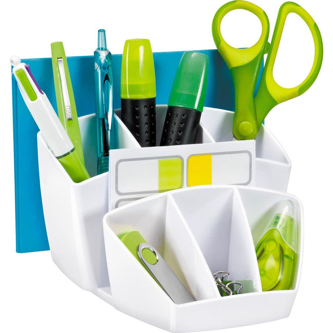 Riviera by Cep - pencil box with 8 compartments, white