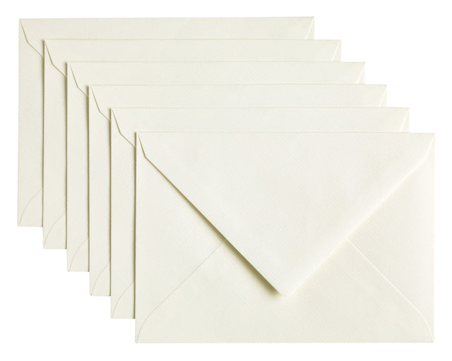 Papicolor - Enveloppe Papicolor C6 114x162mm Carnation blanche | Prendre un 6 morceau