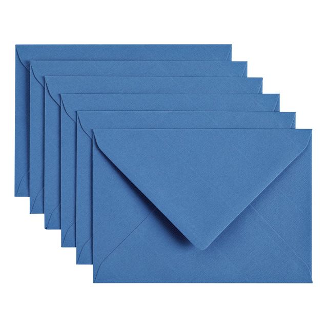 Papicolor - Enveloppe Papicolor C6 114x162mm bleu foncé | Prendre un 6 morceau