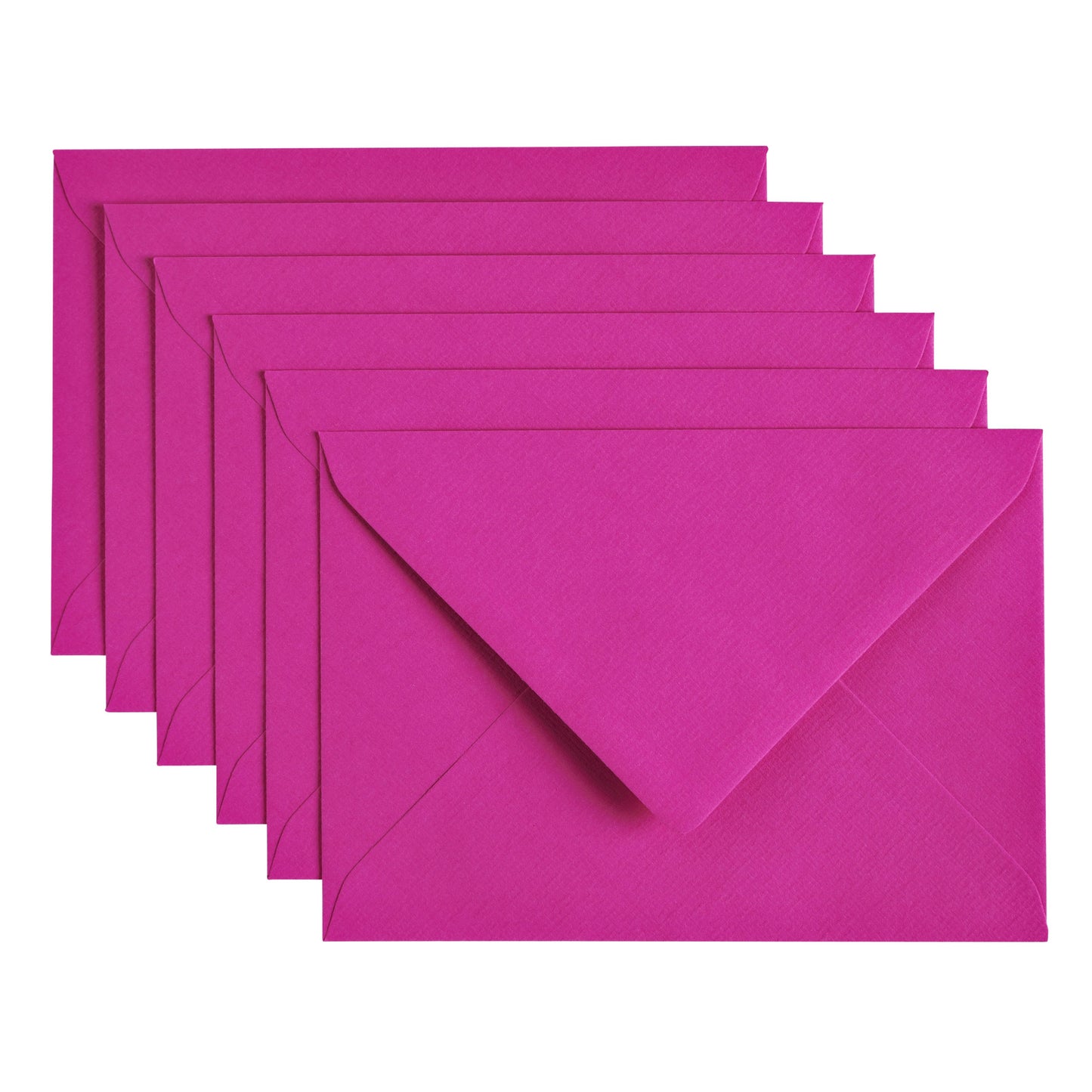 Papicolor - Enveloppe C6 114x162mm rose vif pack de 6 pièces