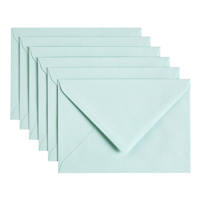 Papicolor - Enveloppe Papicolor C6 114x162mm Green de mer | Prendre un 6 morceau