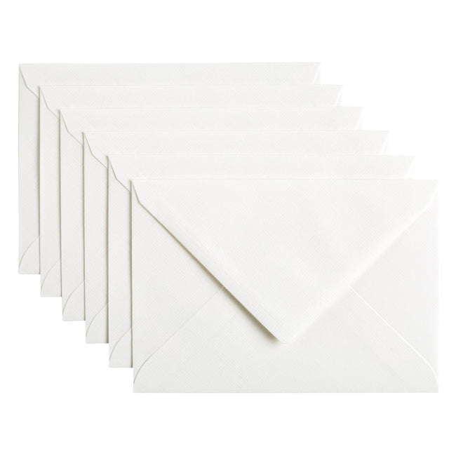 Papicolor - Envelope C6 114x162mm bright white pack of 6 pieces