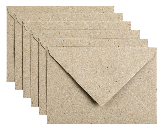 Papicolor - Enveloppe Papicolor C6 114x162mm Kraft Gray | Prendre un 6 morceau