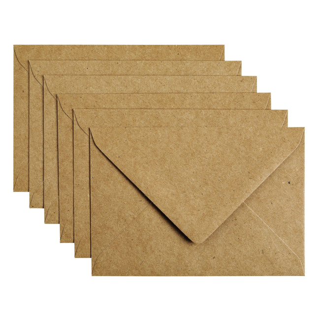Papicolor -  Envelop  c6 114x162mm kraft bruin