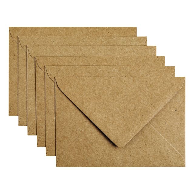 Papicolor - Enveloppe Papicolor C6 114x162mm Kraft Brown | Prendre un 6 morceau