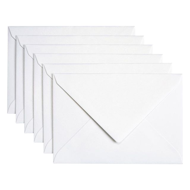 Papicolor - Enveloppe Papicolor C6 114x162mm Metallic Pearl White | Prendre un 6 morceau