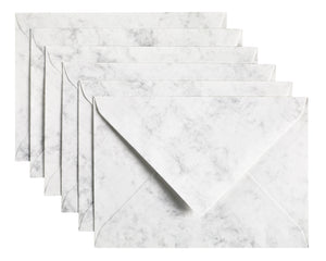 Papicolor - Envelope C6 114x162mm marble gray pack of 6 pieces