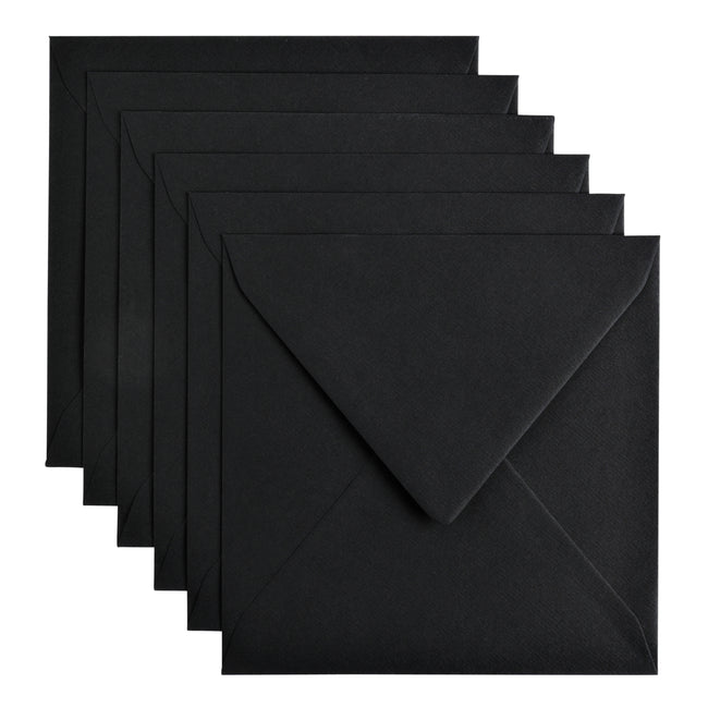 Papicolor - Envelope 140x140mm raven black pack of 6 pieces