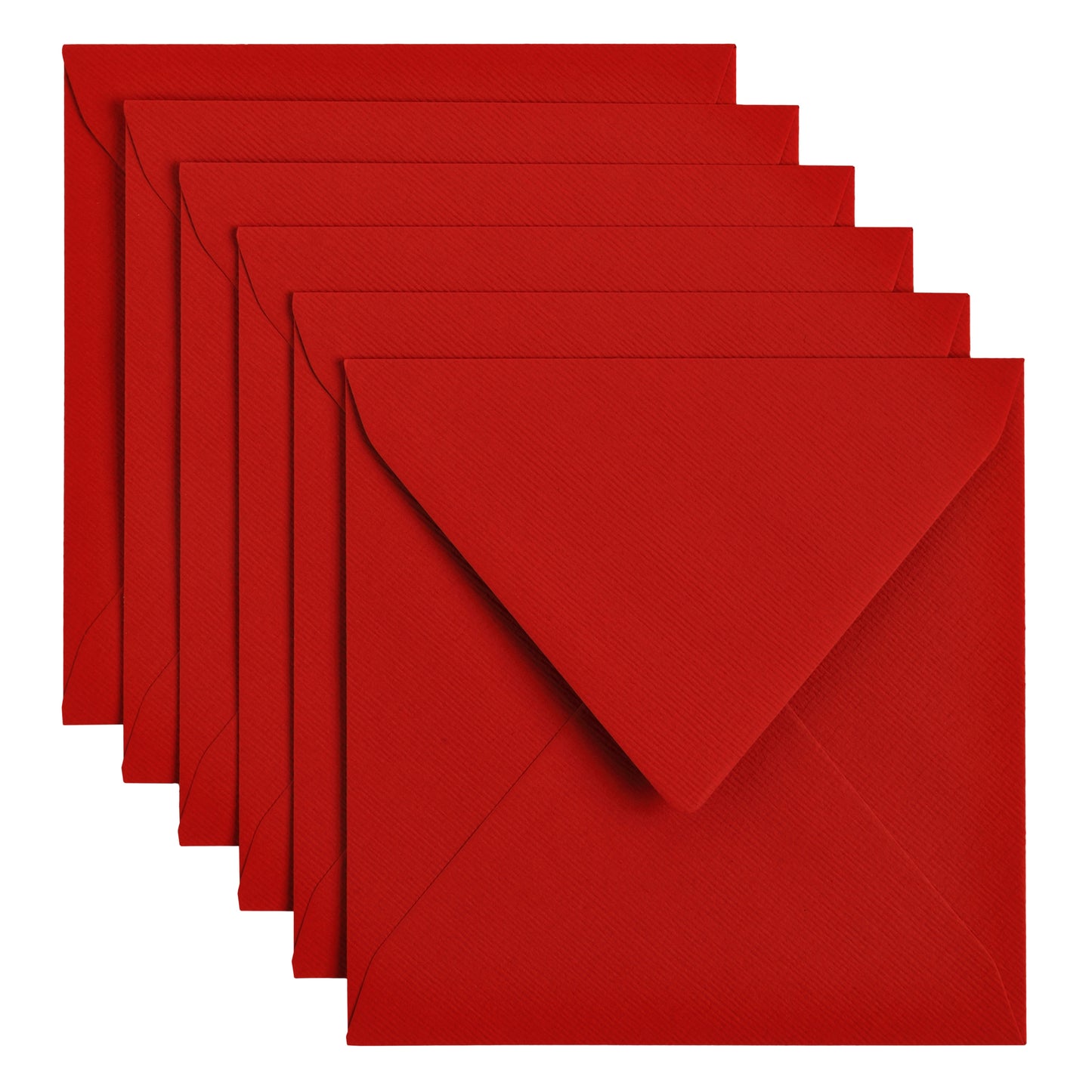 Papicolor - Enveloppe 140x140mm rouge pack de 6 pièces