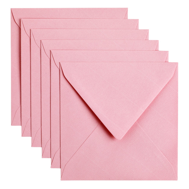 Papicolor - Enveloppe Papicolor 140x140mm rose bébé | Prendre un 6 morceau