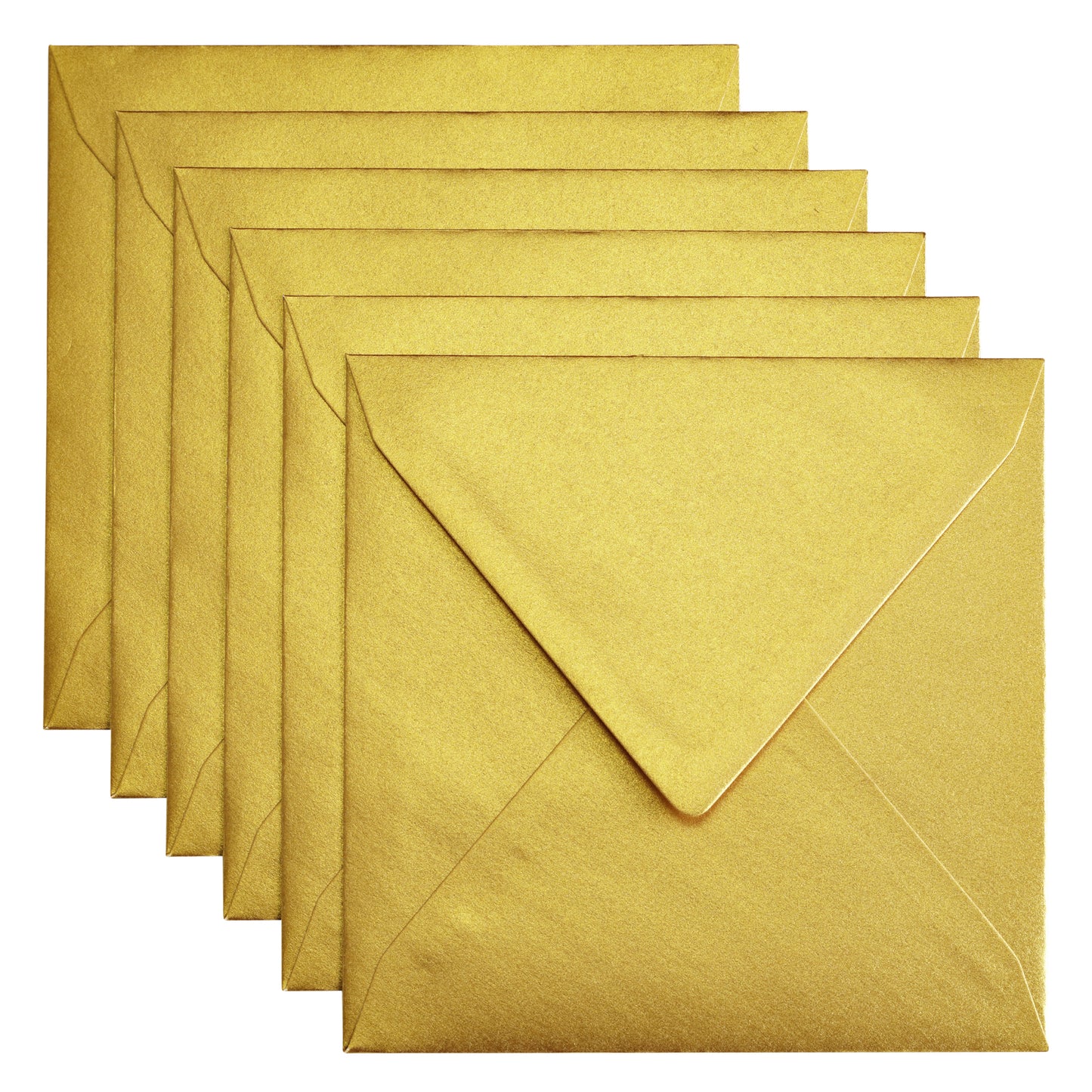 Papicolor - Envelope 140x140mm metallic gold, pack of 6 pieces