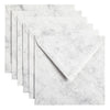 Papicolor -  Envelop  140x140mm marble grijs