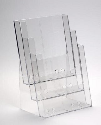 Klika - Prospektablage A4-3-Fächer 230x32mm stehend TA