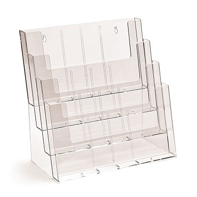 Klika - Brochure tray A4-4 compartments landscape