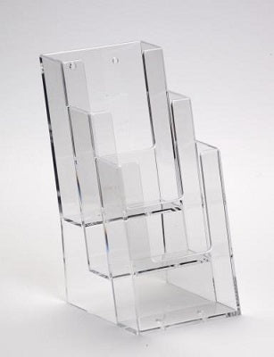 Klika - Prospektablage 3 Fächer 1/3A4 hängend + stehend