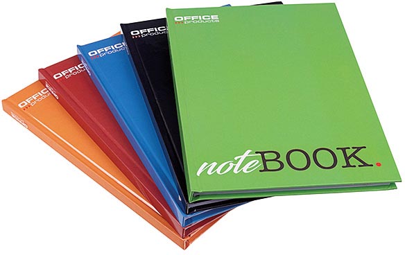 OFFICE products -   schrift met harde kaft, A5, 96 blad, met kantlijn, geruit 5mm
