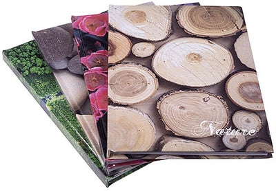 OFFICE products -   schrift, Nature, met harde kaft, A5, 96 blad, met kantlijn, gelijnd