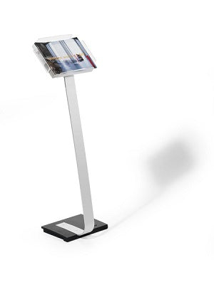 Klika - Floor stand with brochure holder for A4