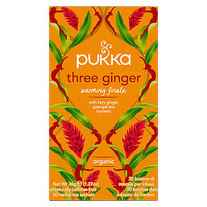 Pukka - Thee ginger 20 zakjes | Pak a 20 zak