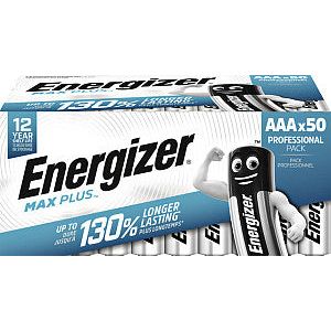 Energizer - Batterij energizer max plus aaa alkaline 50st | Pak a 50 stuk