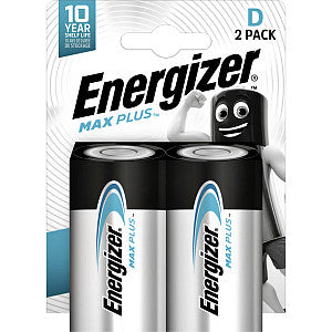 Energizer - Batterij energizer max plus d alkaline 2st | Blister a 2 stuk