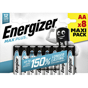 Energizer - Battery Energizer Max Plus AA Alcaline 8st | Blister un 8 pièces